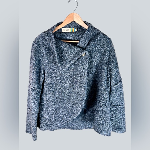 True Grit Sweaters - True Grit Open Gray Knit Cardigan